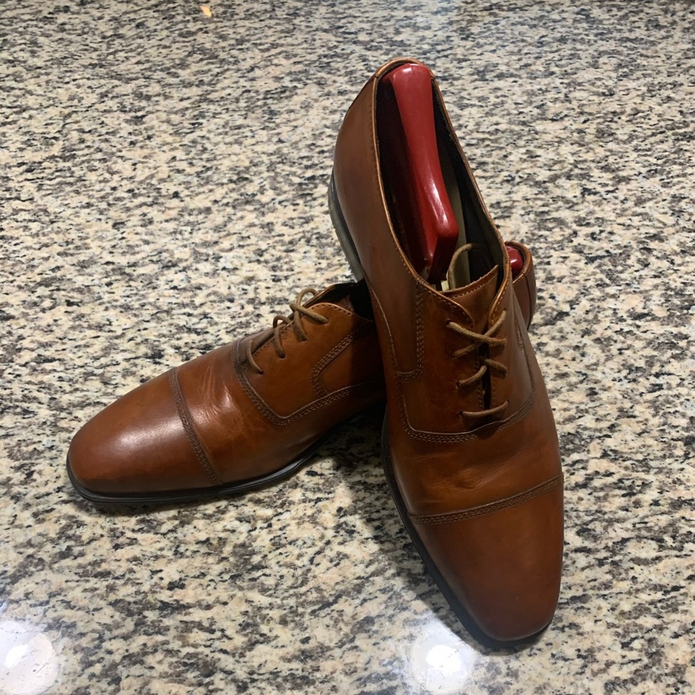 Cole Haan British Tan Oxford dress shoes men 11.5
